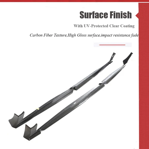 For Audi RS Q8 RSQ8 2021-2023 REAL CARBON Side Skirts Extensions Lips Spoiler - Bild 7 von 15