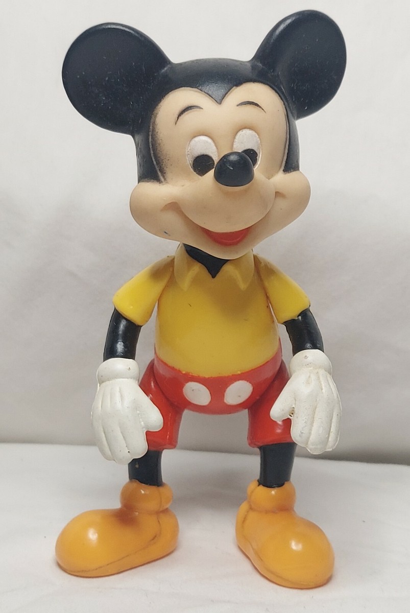 希少　80's ビンテージ Walt Disney プロダクション ミッキー Plastic Mickey Mouse Walt Disney Production Vintage. Movable