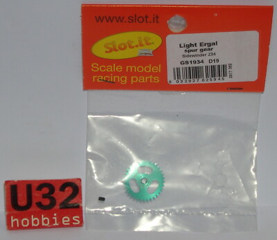 SLOT.IT GS1934 Krone 34D Sidewinder Aluminium 19Mm Achse 2.38