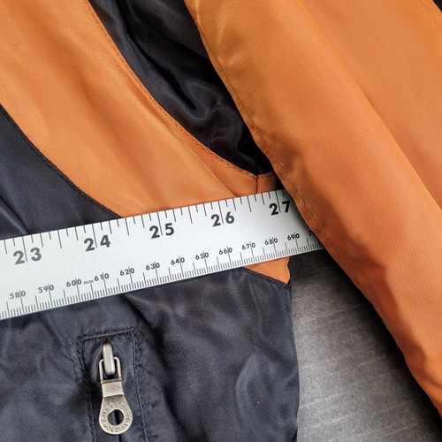 Harley Davidson Bomber Jacket Full Zip Motorcycle Biker Black Orange XL - Picture 8 of 13