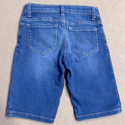 The Place Girls Skimmer Super Stretch Bermuda Summer Shorts Blue Denim Size 6X/7 - Picture 5 of 9