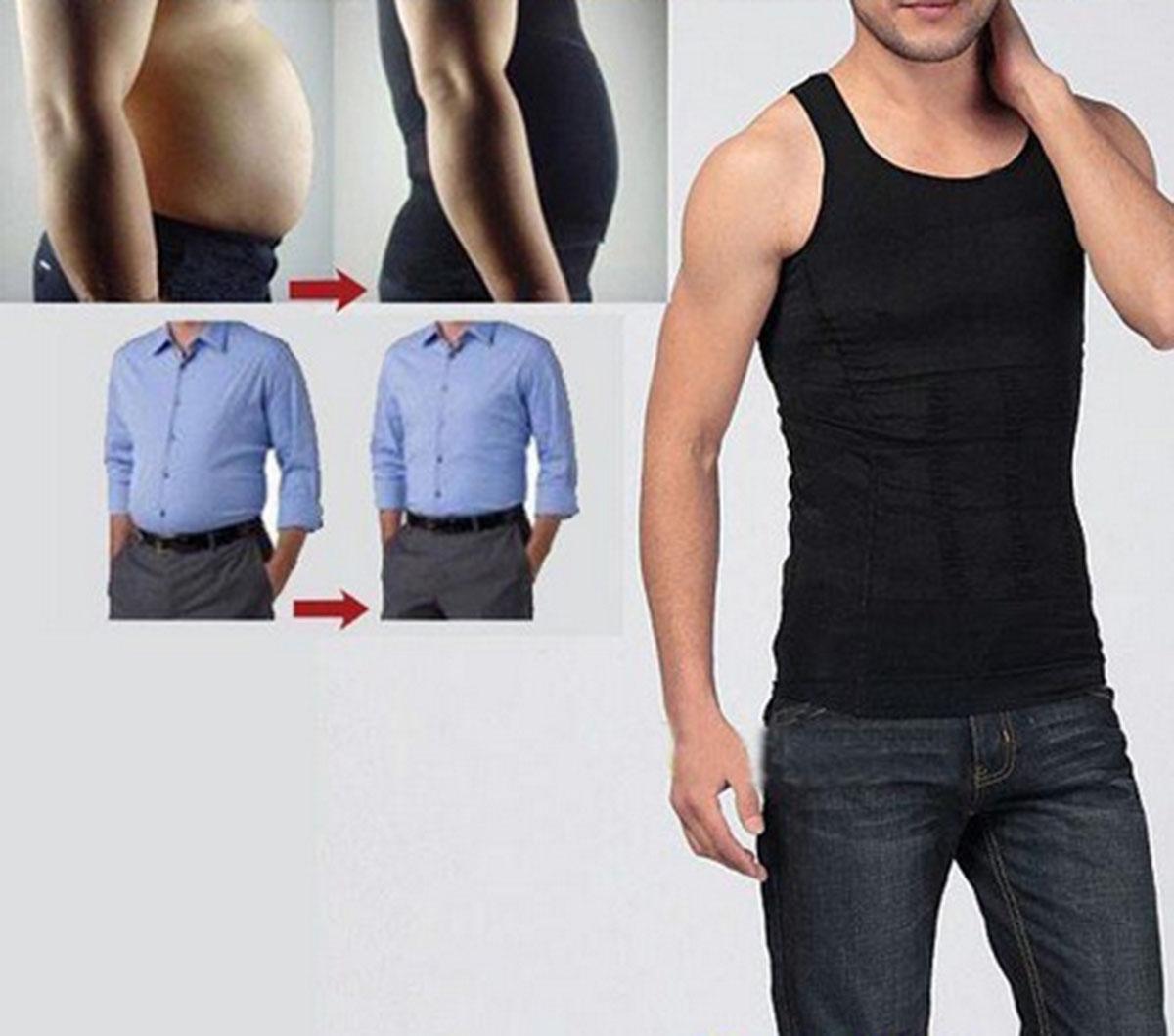 New Men Slim N Lift Body Shaper Underwear Vest Shirt Corset