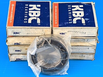 NEW KBC 6008DDC3G14 Deep Groove Ball Bearing 40 x 68 x 15mm ( Lot of 8 )