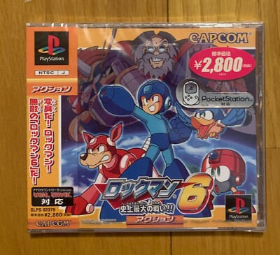 Rockman 6 Sony Playstation Japan New! Sealed PS1 Capcom Rare