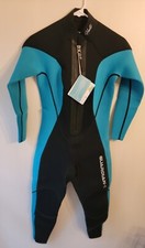 HEVTO Guardian Full Wetsuit CLY001 Unisex Scuba Black Blue Womans XS
