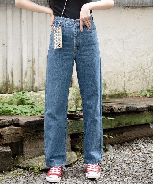 Levi's High Waisted Straight Leg Jeans Joe Stoned Medium Levi's High Waisted Straight Leg Jeans Joe Stoned Medium