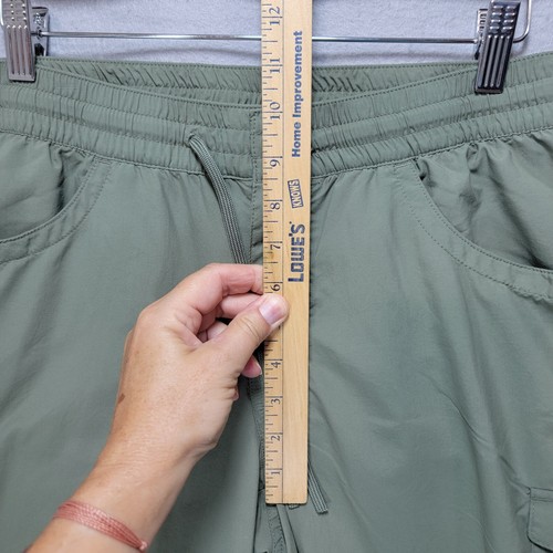 Columbia Hiking Pants Womens M Green Mid Rise Nylon Cargo Outdoor Gorpcore - Picture 13 of 16