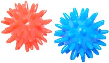 Davartis - Massageball/Massageigel/Noppenball - ca. 5cm - 2er Set (Rot + Blau)