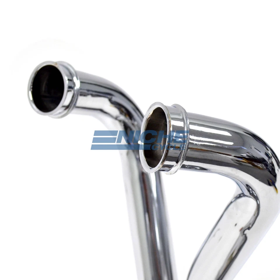 Sistema de escape megáfono 2 en 1 Yamaha XJ/XS 400 Seca/Maxim Foto 3 de 4