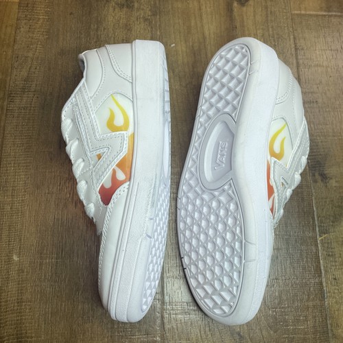 Vans Lowland CC Flame White Red Lenticular Shoes Mens 9 Womens 10.5 Comfy Cush - Picture 3 of 5