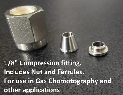 Swagelok/LetLok 1/8" Nut and Ferrule Compression fitting Set