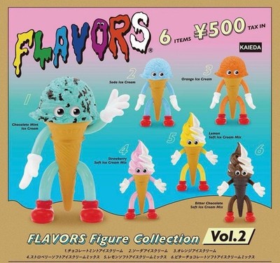 Flavors Figure Collection Vol.2 Komplettsatz 6 Kapseln Spielzeug NEU