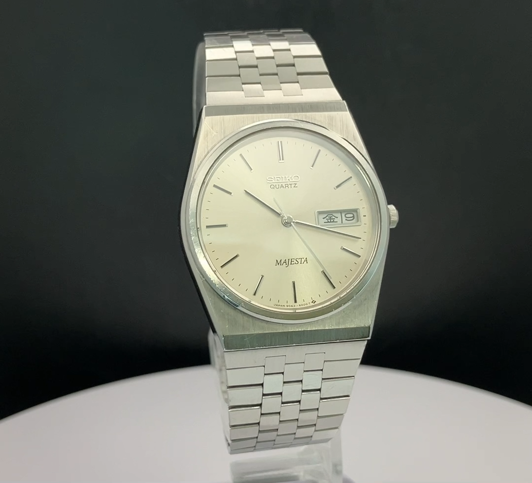 SEIKO WATCH MAJESTA 9063-6000 QUARTZ DAY DATE KANJI | eBay