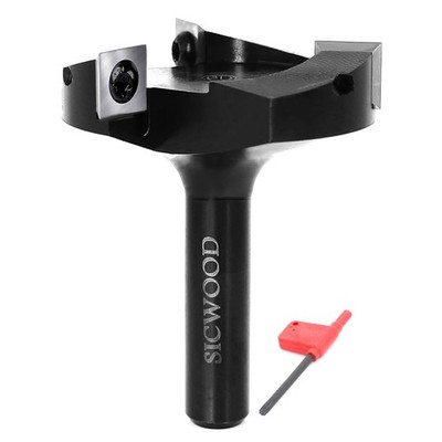 SICWOOD Slab Flattening Router Bits 1/2 Shank, 2-3/8'' Cut Dia-1/2S