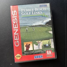 Pebble Beach Golf Links CIB Sega Genesis 1994 Manual Case Game Tested Working