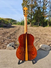 Aiersi Solid Cedar Top Santos Wood Spanish Classical Guitar with Padding Bag