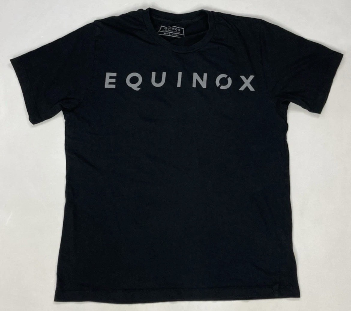 Equinox It's Not Fitness It's Life Graphic T-shirt Men Large Medium Short Sleeve
