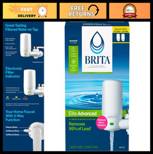 Faucet Mount Water Filter System - No-Wait Filtration, Easy Install for Kitchen
