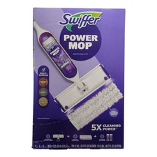 Swiffer PowerMop Multi-Surface Mopping Kit, Lavender, 8 pads  2 refills