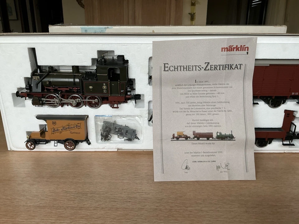 Märklin Spur 1 Set 5501. Mit Zertifikat! Unbespielt, nicht gelaufen - Bild 3 von 4