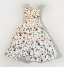 VTG 80 s 90 s Frederick s of Hollywood floral cottagecore prairie maxi dress M