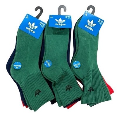 Adidas Originals Quarter Socks Large Multicolor Bundle