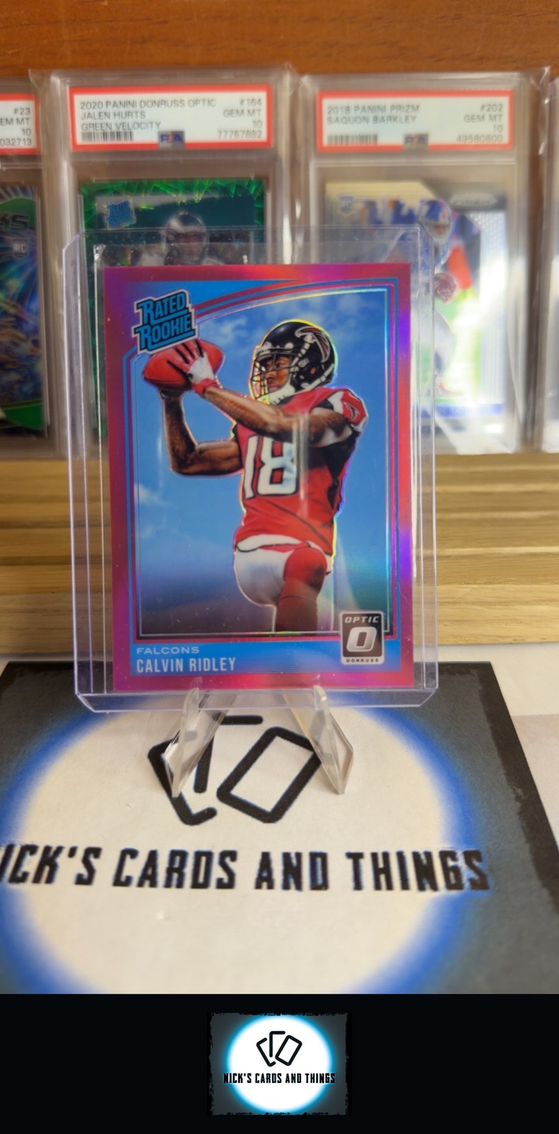 2018 Donruss Optic #161 Calvin Ridley Pink