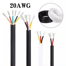 20AWG Multicore PVC Hook Up Cable 2/3/4/5/6/7/8/9/10 Core Flex Electrical Wire