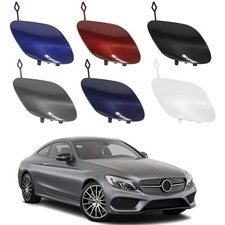 Front Bumper Tow Hook Cover for Mercedes-Benz W205 C Blue Right Passenger Side