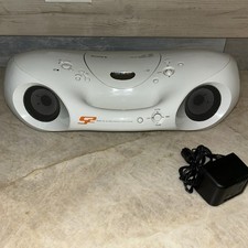 Sony ZS-XN30 White Personal Audio System CD Player AM/FM Radio Boombox Works 