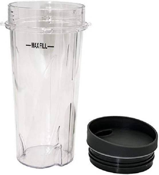 X4 Pack Ninja Blender Cups Single Serve 16-Ounce Cup Set for BL770 BL780 BL660 - Image 2 of 4