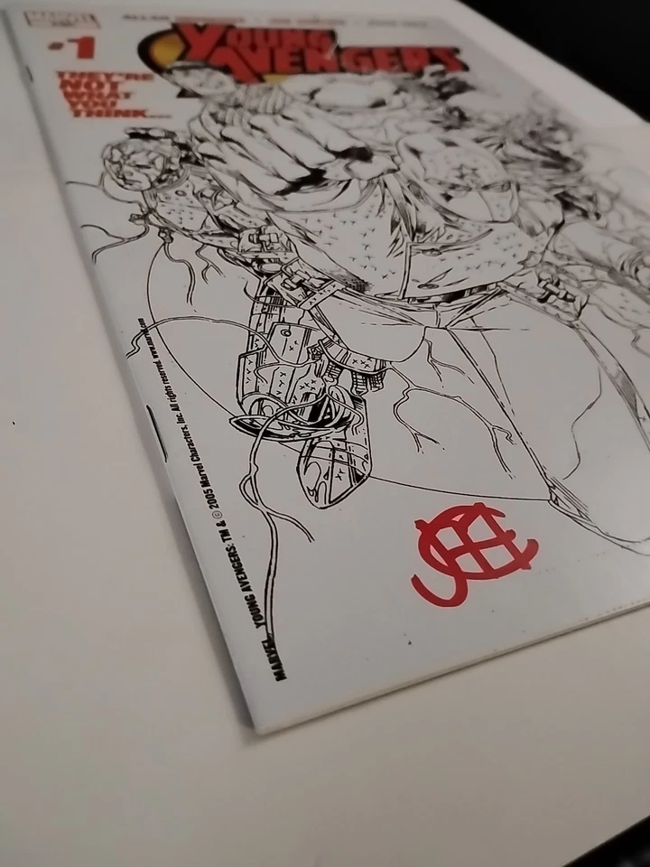 YOUNG AVENGERS #1 EDICIÓN BOCETO WIZARD WORLD EXCLUSIVO - Firmado Cheung COMO NUEVO Foto 3 de 4