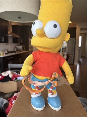 #ad Posable Stuffed Bart Simpson 13quot; The Simpsons With Slingshot $22.00