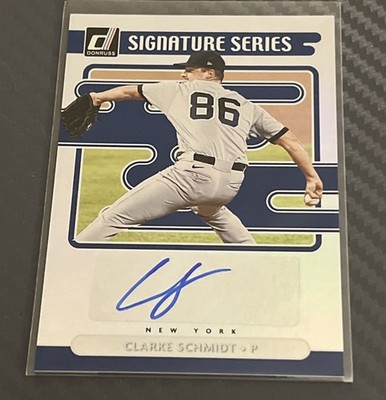 2021 Panini Donruss Optic Signature Series Clarke Schmidt #SS-CS