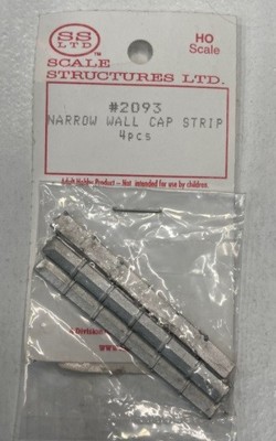 Scale Structures 2093 Wall cap strip narrow 4/