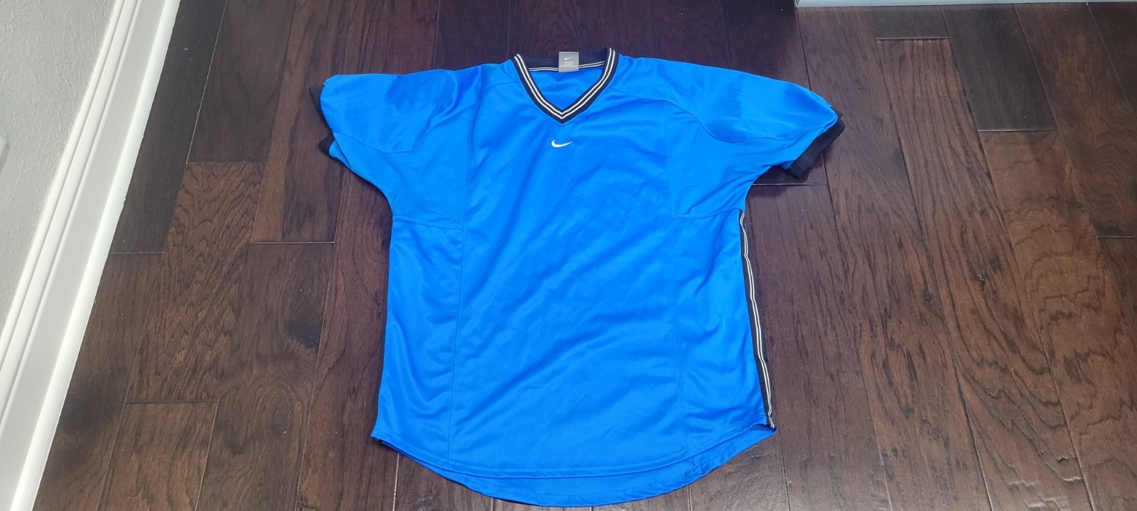 Nike Team Jersey Vtg T Shirt Mens M Blue Short Sleeve Soccer Training 90s Y2K