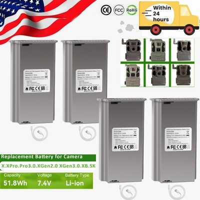 Battery EM6 For Tactacam Reveal Hunting Camera Reveal X, XB, X Gen 2.0, X Pro,SK