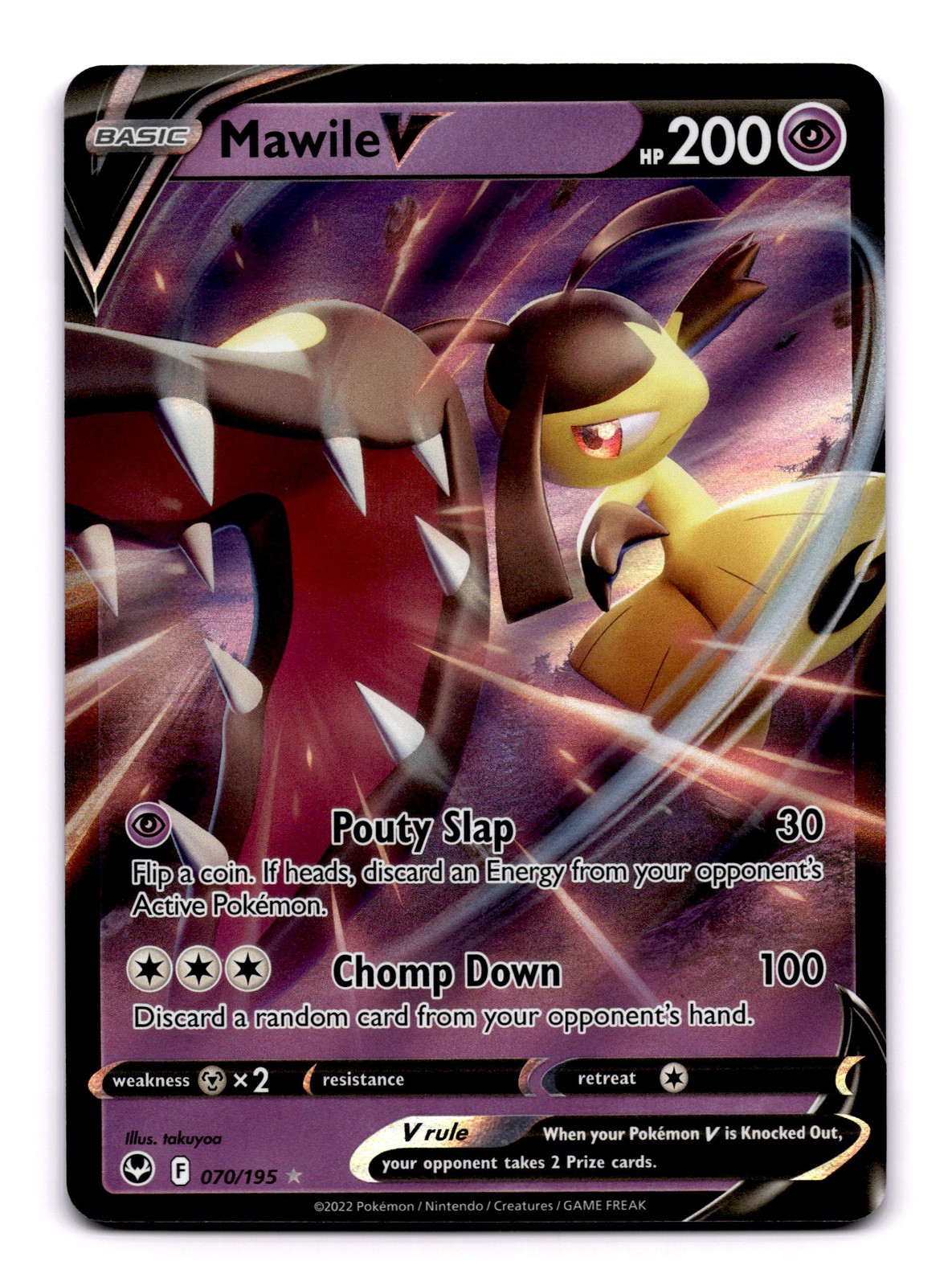 Mawile V - 070/195 SWSH12: SWSH12: Silver Tempest Ultra Rare Holo NM