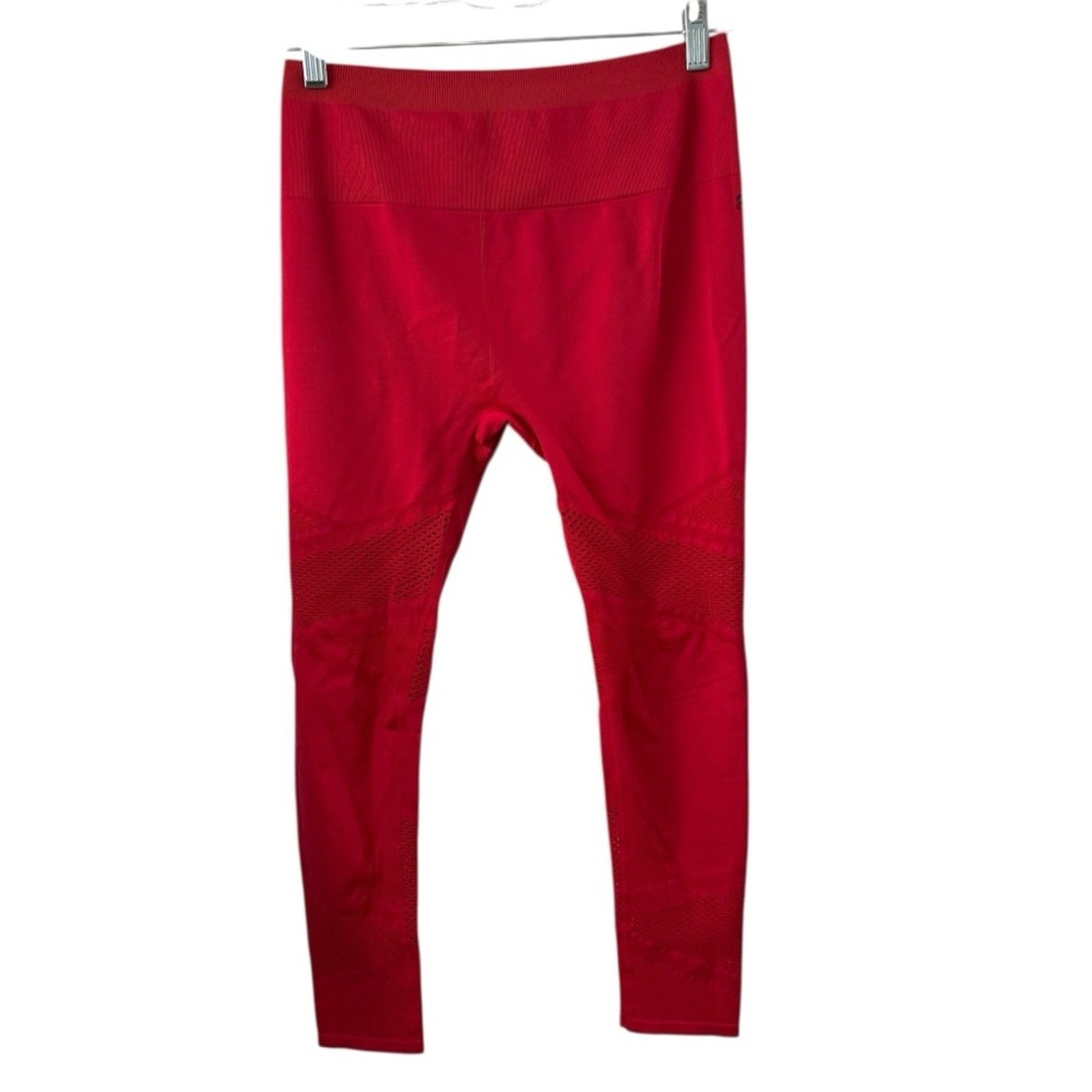 Fabletics medium Red Seamless Mesh Panel Leggings… - image 3