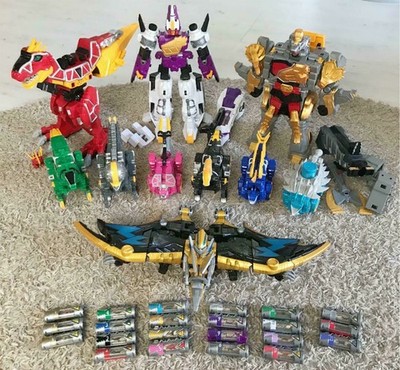 Power Rangers Dino Charge Kyoryuger DX Megazord 10er-Set-Bundle Kyoryuzin BANDAI