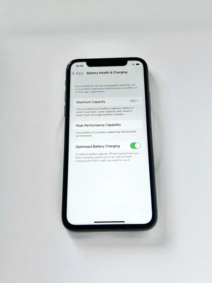 Apple iPhone X 64GB Space Grey Unlocked Pristine Screen 100% BH - Image 3 of 4
