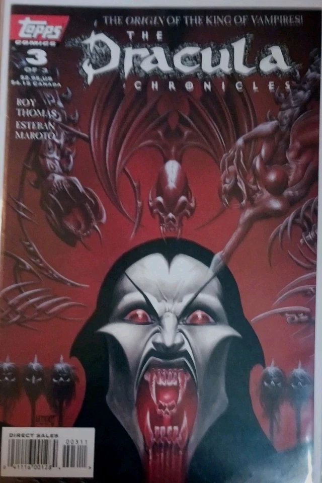 The Dracula Chronicles 1-3, Topps Comics, Apr 1995 - Image 3 of 4