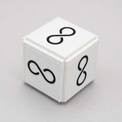 Ouroboros White   Trick Opening Puzzle Box PuzzlerWJ
