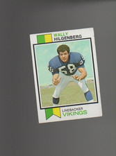 1973 Topps Football Set WALLY HILGENBERG Rookie Card RC # 147. rookie card picture