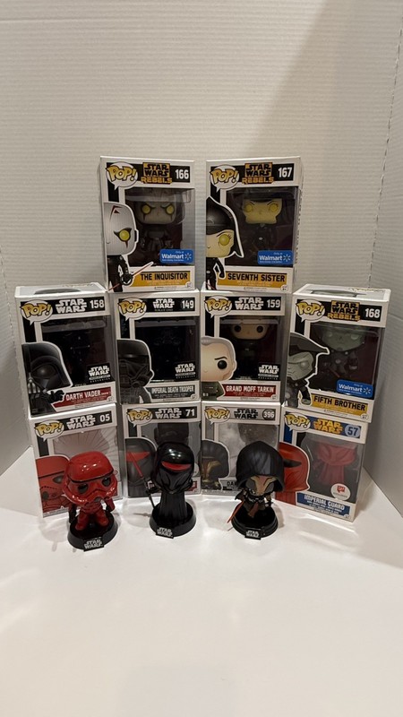 Star Wars Funko Pop Lot of 10 Exclusives, Sealed & Loose, Complete