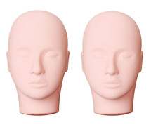 Pro Training Mannequin Flat Head Practice Make up Eye Lashes Eyelash Extensions,