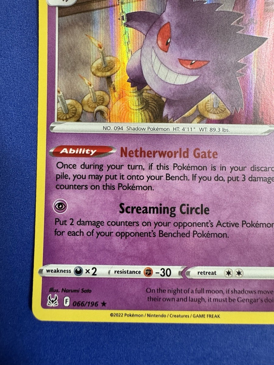 ゲンガー R [066/196]【英語版】　ポケモンカード Gengar 066/196 Lost Origin Holo NM Pokemon Card English 2022 NM | eBay