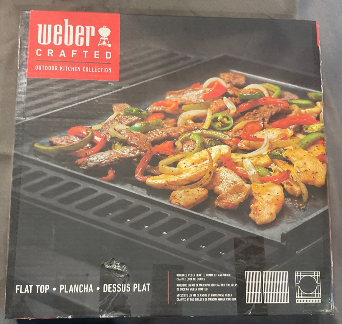 Genuine WEBER CRAFTED FLAT TOP GRIDDLE SELECT GENESIS SPIRIT
