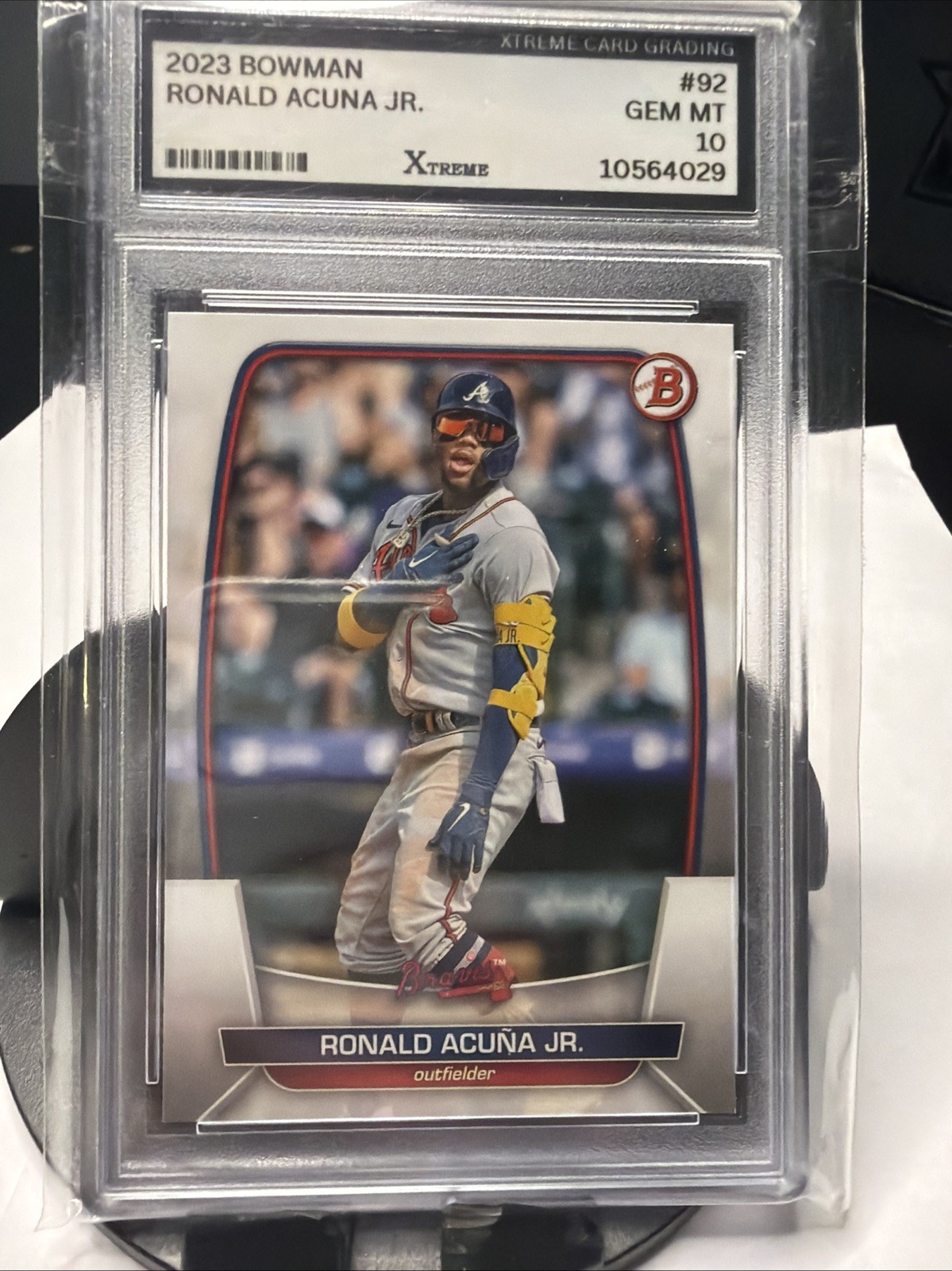2023 Bowman Ronald Acuna Jr. GMG Graded 10 Gem Mint  🔥Xtreme view 2