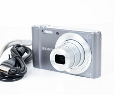 Sony Cyber-shot DSC-W810 20.1MP Silver Compact Camera – Battery & USB Cable